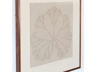 Water Lily Embroidered Botanical 36W X 36H