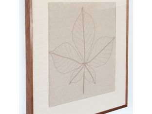 Horse Chestnut Embroidered Botanical 36W X 36H