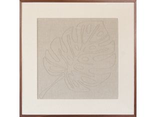 Monstera Embroidered Botanical 36W X 36H
