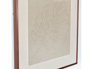 Monstera Embroidered Botanical 36W X 36H