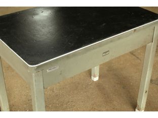 Small Gray Metal Table