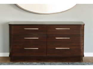 Dark Eucalyptus Dresser w/ Rounded Corners