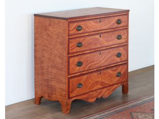 Antique Entry Chest or Dresser with Brass Pulls