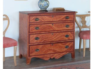 Antique Entry Chest or Dresser with Brass Pulls