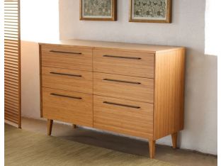 Sienna 6-Drawer Dresser in Caramelized Finish