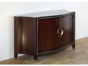 Dark Wooden 2 Door Accent Dresser