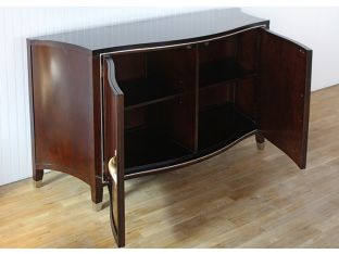 Dark Wooden 2 Door Accent Dresser