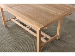 Natural Teak Rectangular Dining Table