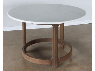 Gibson Bistro Table with White Marble Top