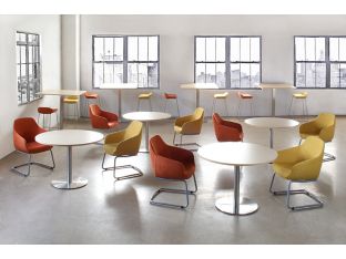 Mid-Century Style Mustard Yellow Office Arm Chair