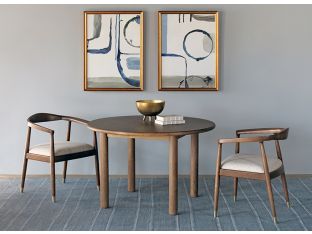 Danish Modern Style Arm Chair With Hemp Woven Seat