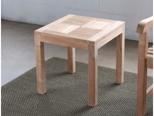Natural Teak End Table