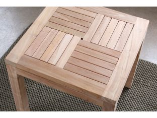 Natural Teak End Table