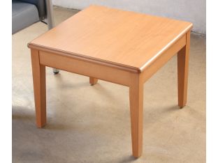 Square End Table in Candlelight Finish