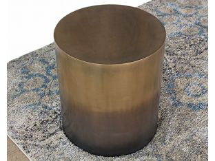 Antique Brass Ombre End Table