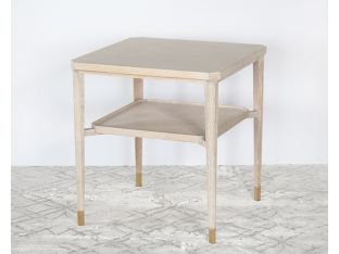 Bleached Cerused Oak End Table Or Nightstand
