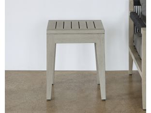 Grey Outdoor End Table