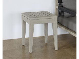 Grey Outdoor End Table
