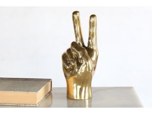 Brass Peace Sign - Cleared Décor