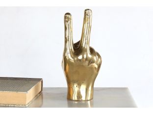 Brass Peace Sign - Cleared Décor