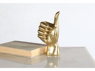 Brass Thumbs Up Figurine - Cleared Décor