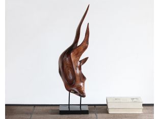 Wood Flame Sculpture - Cleared Décor