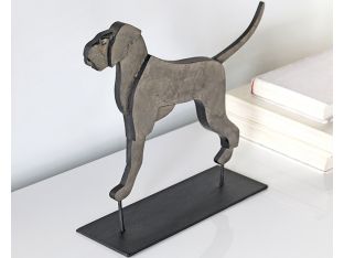 Small Flat Dog Figurine - Cleared Décor