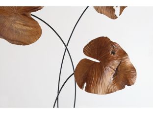 Carved 3-Leaf Sculpture - Cleared Décor