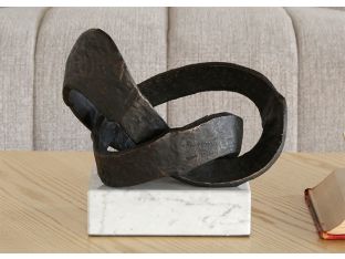 Bronze Abstract Infinity Statue--Cleared Décor