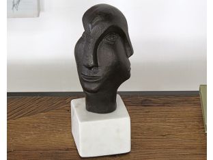 Abstract Three Faces Bronze Sculpture--Cleared Décor