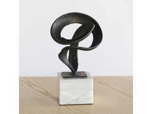 Abstract Ribbon Bronze Sculpture -- Cleared Décor