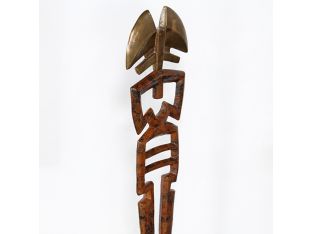 4' Totem Antique Brass Sculpture - Cleared Décor