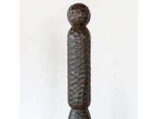 68"H Primitive Totem Sculpture - Cleared Décor
