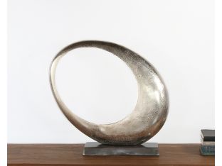 Large Abstract Crescent Moon Sculpture - Cleared Decor