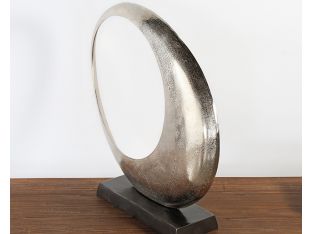 Large Abstract Crescent Moon Sculpture - Cleared Decor