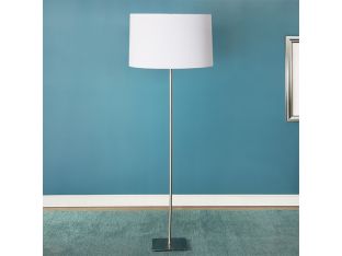 Simple Floor Lamp with White Shade