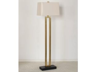 Brass Rectangular Floor Lamp