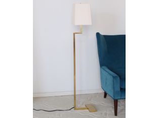 Brass Right Angles Floor Lamp