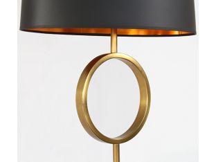 Logan Floor Lamp with Black Shade