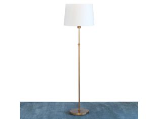 Koleman Adjustable Floor Lamp in Brass