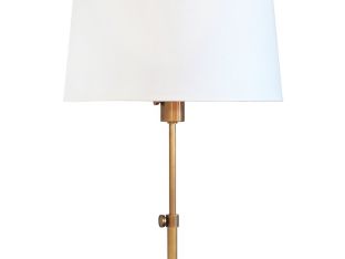 Koleman Adjustable Floor Lamp in Brass