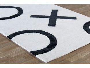 XO Kids Handmade Hooked Wool Rug 4' X 6' 