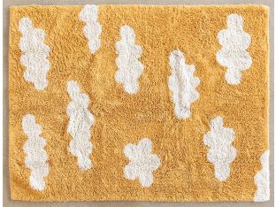 Clouds Rug In Mustard
