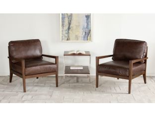 Laurent Wood Frame Lounge Chair