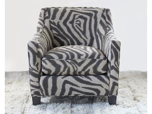 Zikat Linen Lounge Chair With Mocha Legs