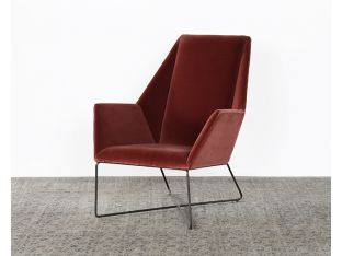 Havens Chair in Merlot Velvet