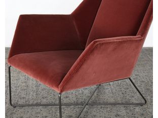 Havens Chair in Merlot Velvet