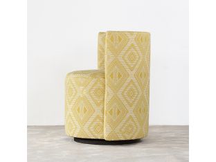 Poppy Swivel Chair In Canary