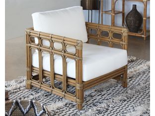 South Seas Square Framed Rattan Lounge Chair