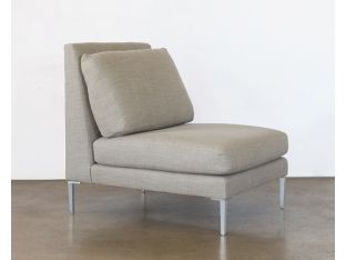 Armless Lounge Chair In Fawn
